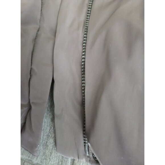 Gap Puffer OliveGreen Lined Pockets Full Zip Women’s Sz M Bubble Sleeveless Vest - Picture 8 of 10